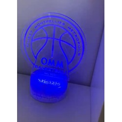 Lampe LED 3D couleurs changeantes OMMB