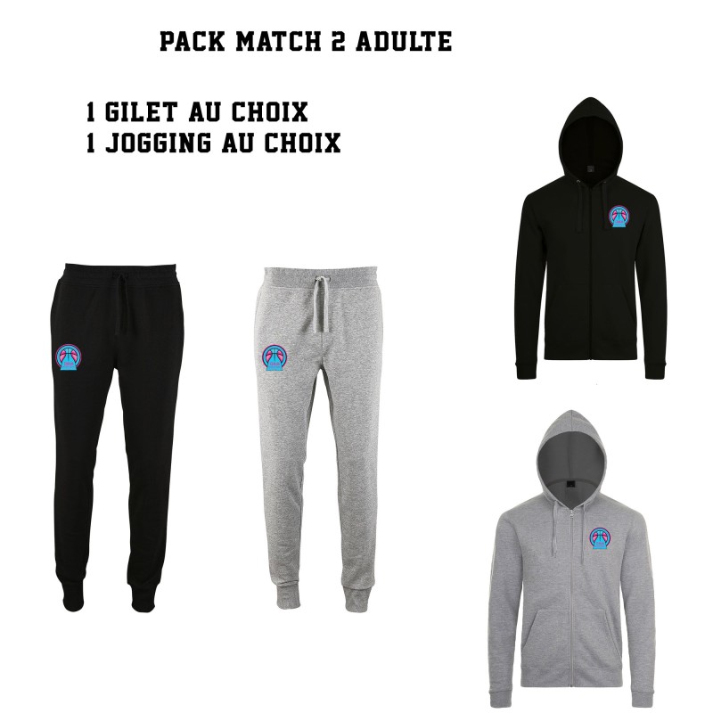 Pack match 2 adulte