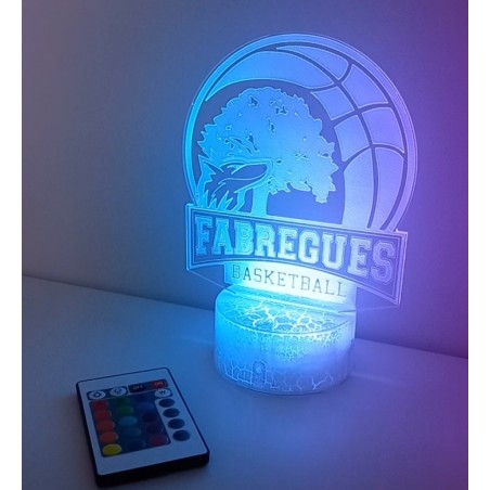 Lampe LED 3D couleurs changeantes Fabrègues